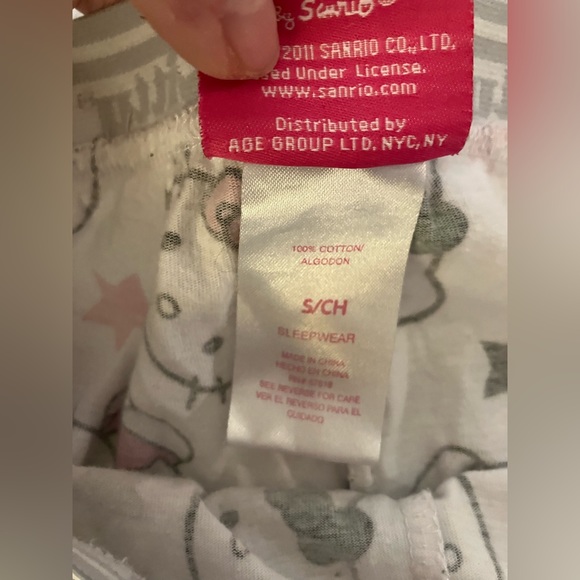Hello Kitty y2k vintage Capri pants bottoms sleepwear -S - Picture 3 of 6